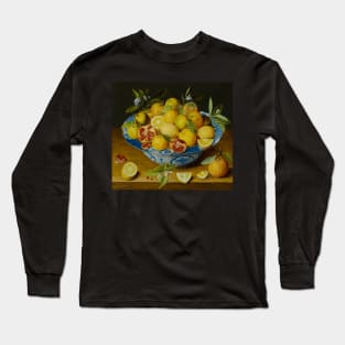 Still Life with Lemons, Oranges and a Pomegranate by Jacob van Hulsdonck Long Sleeve T-Shirt